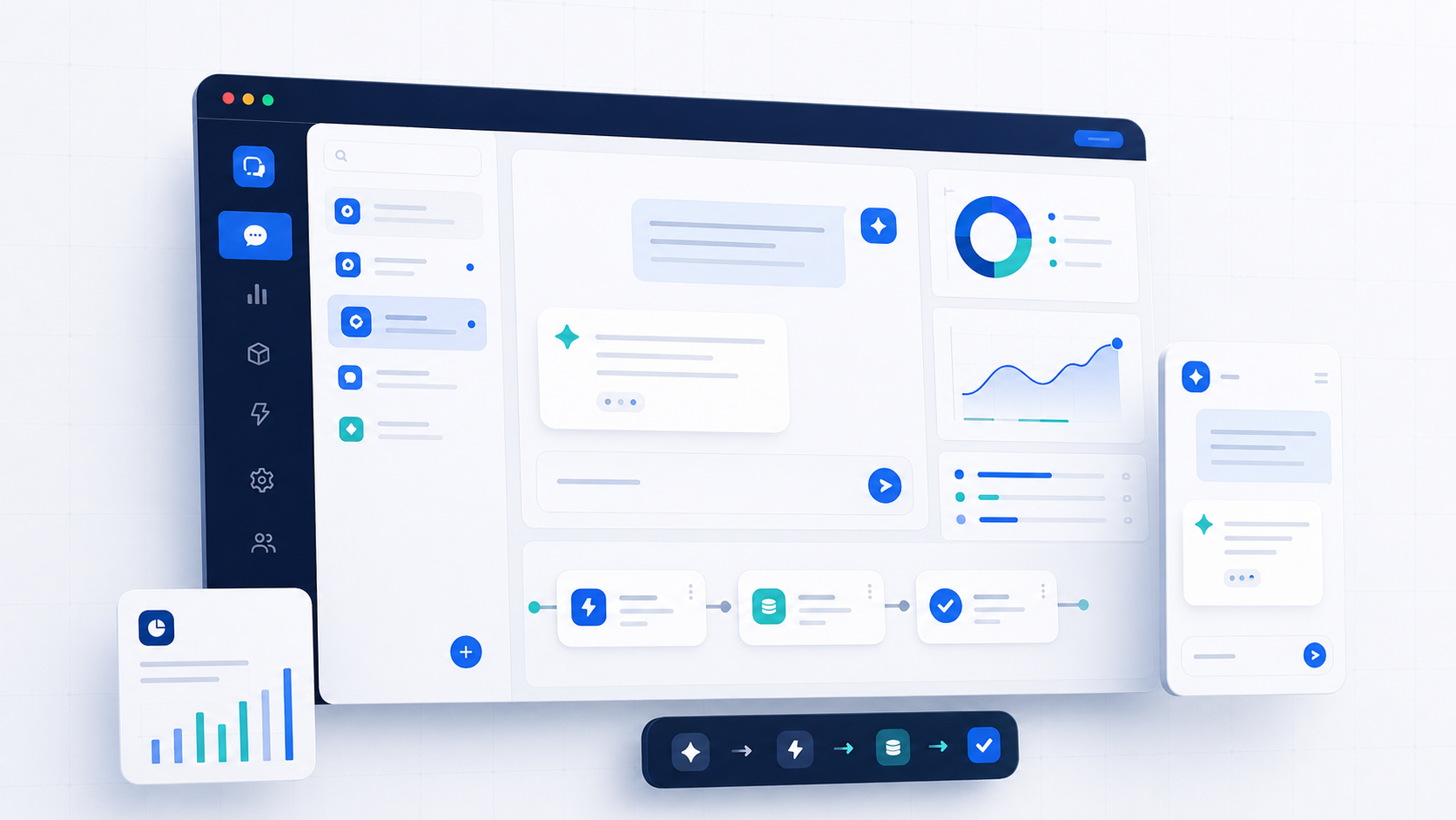Premium before-and-after website redesign comparison on responsive browser interfaces