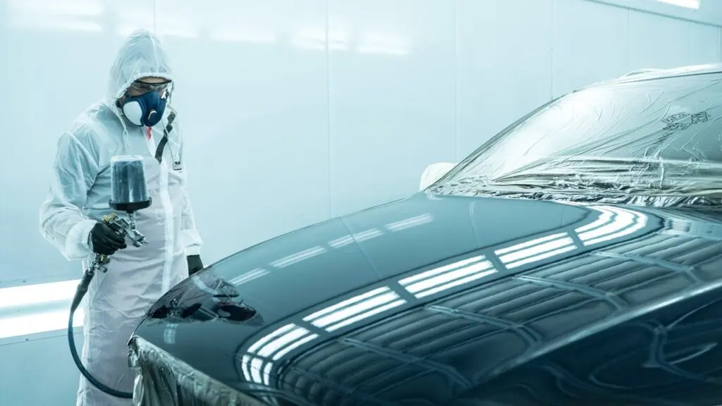 Dallas Collision Center — Paint refinishing process