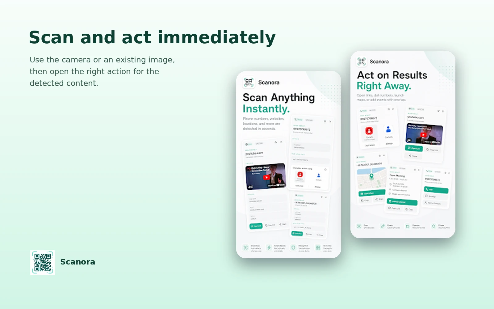 Scanora — Scan and act