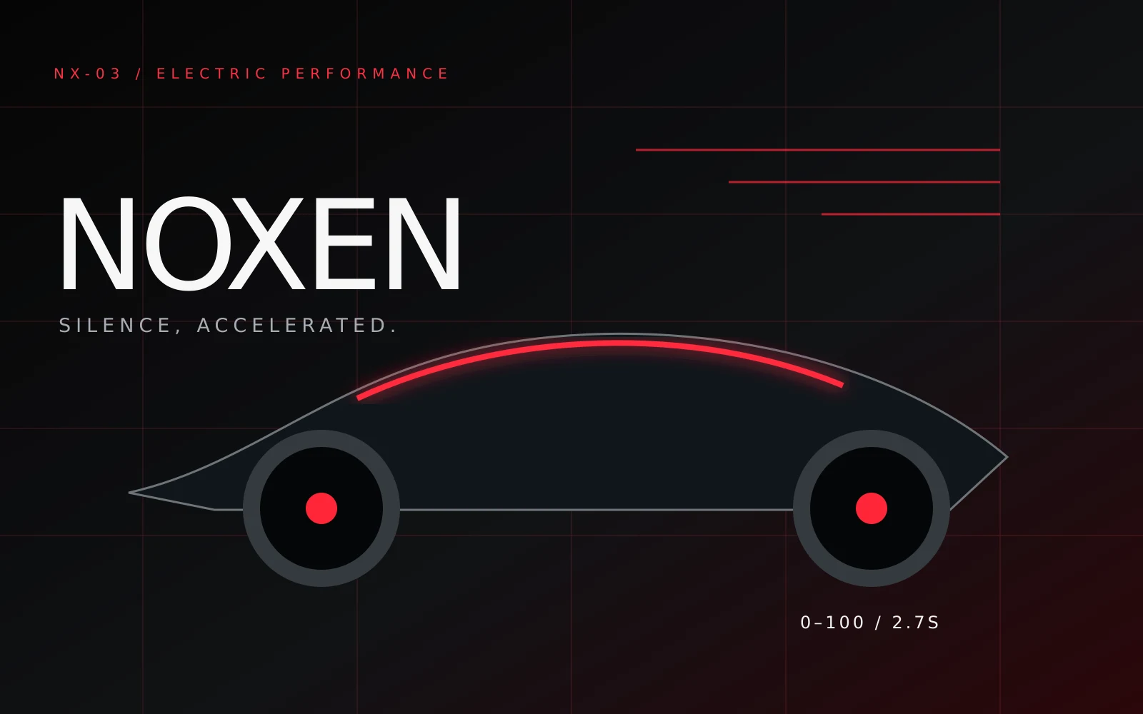 Noxen Electric Performance cinematic website cover